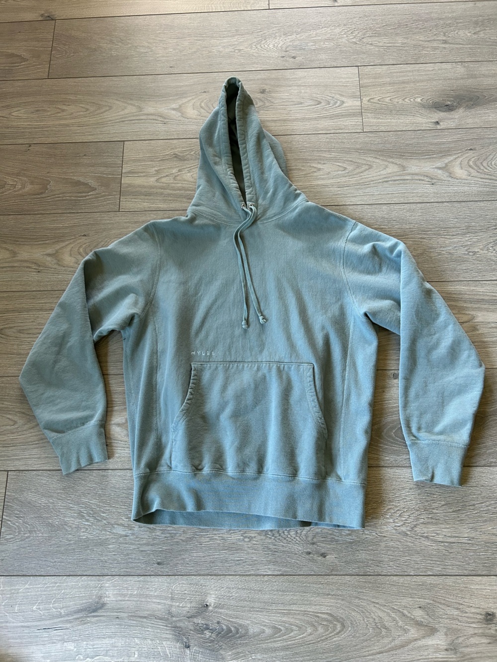 Myles Apparel Hoodie light Blue Size Large